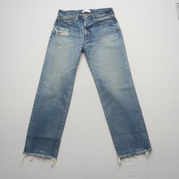 Moussy Vintage Womens Sayville Boys Jeans Mid Rise Straight Size 25 - Picture 4 of 13
